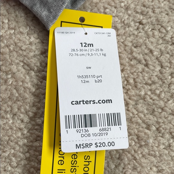 Caters 12M Pink Unicorn Kids One Piece PJ’s - Picture 4 of 6